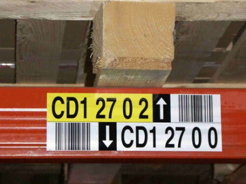 Lagerplatz-Etiketten der AISCI Ident GmbH