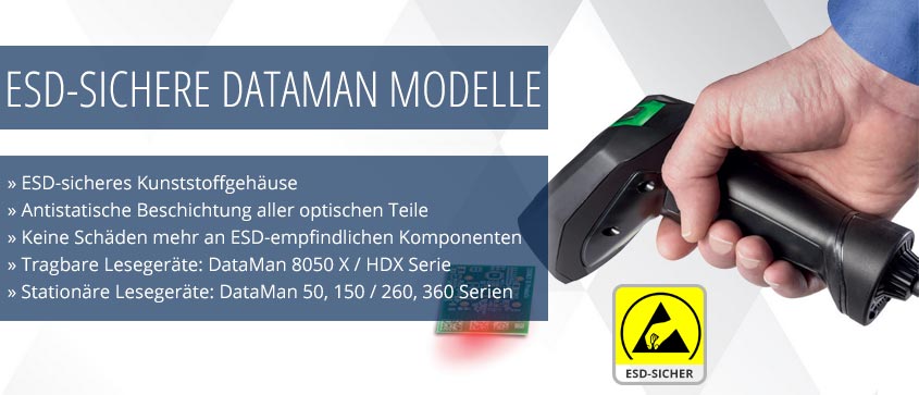 ESD-sichere DataMan Serien