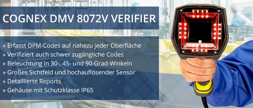 Cognex DataMan 8072V Titelbild mit Stichpunkten