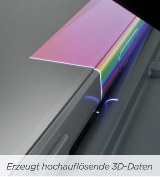 Erzeugt hochauflösende 3D-Daten
