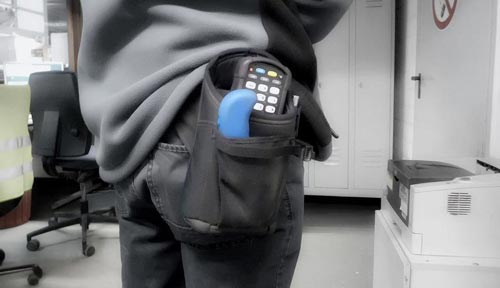 Einsatzgebiet Holster fuer mobiles Terminal