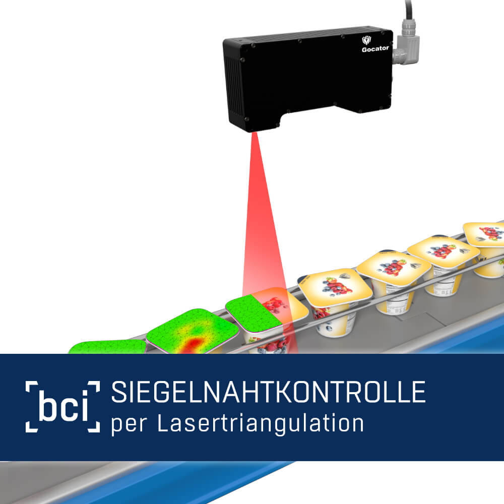 Siegelnahtkontrolle per Lasertriangulation 1