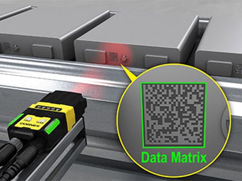 Cognex ID-Reader DataMan 280 Anwendung DPM-Code-Lesen in der Automobilindustrie